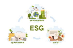 Screenshot of ESG software dashboard showing sustainability metrics and emissions data.