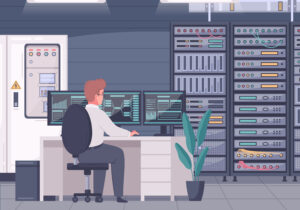 Virtual data room interface showing secure document management for accounting firms