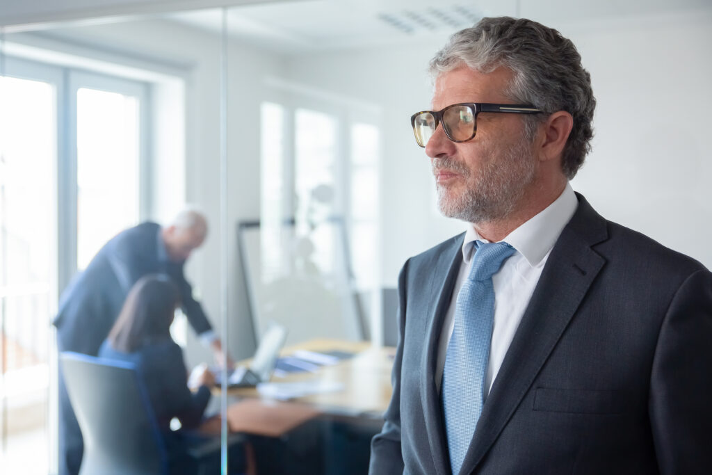 AI-powered CFO reviewing real-time financial analytics and predictive forecasting on digital dashboard