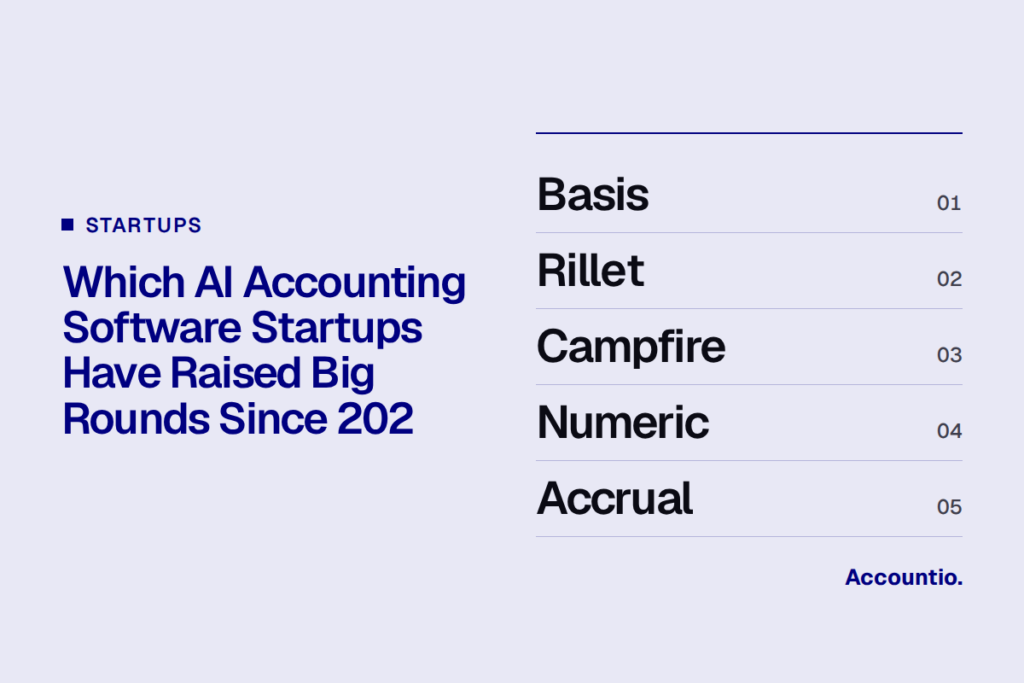 Which AI Accounting Software Startups Have Raised Big Rounds Since 2024?