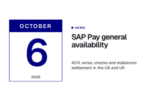 SAP Payments for Finance Teams Now Run Inside SAP Cloud ERP