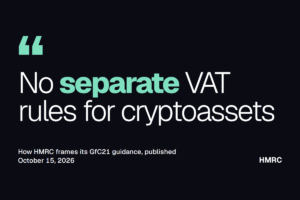 VAT on Cryptoassets UK: Registration, Place of Supply, Records