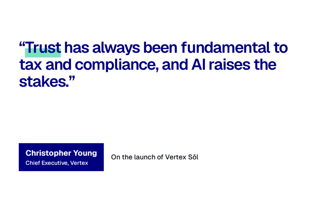 Vertex Unveils AI-Powered Vertex Sōl Across the Tax Lifecycle