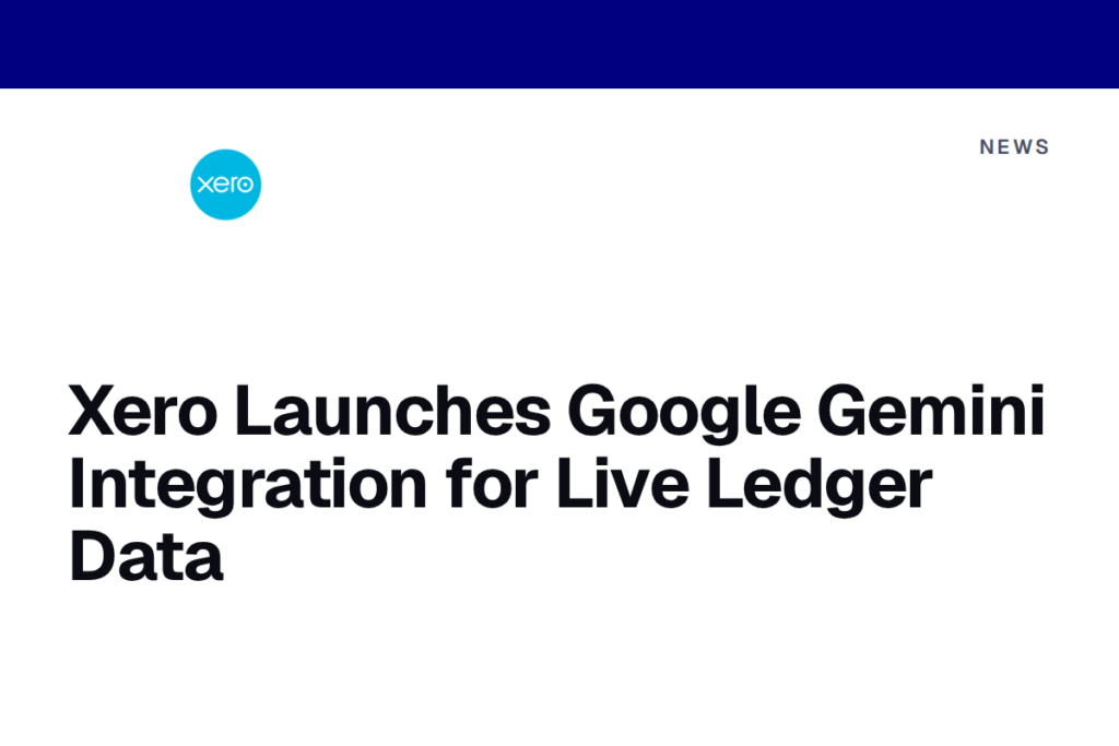 Xero Launches Google Gemini Integration for Live Ledger Data